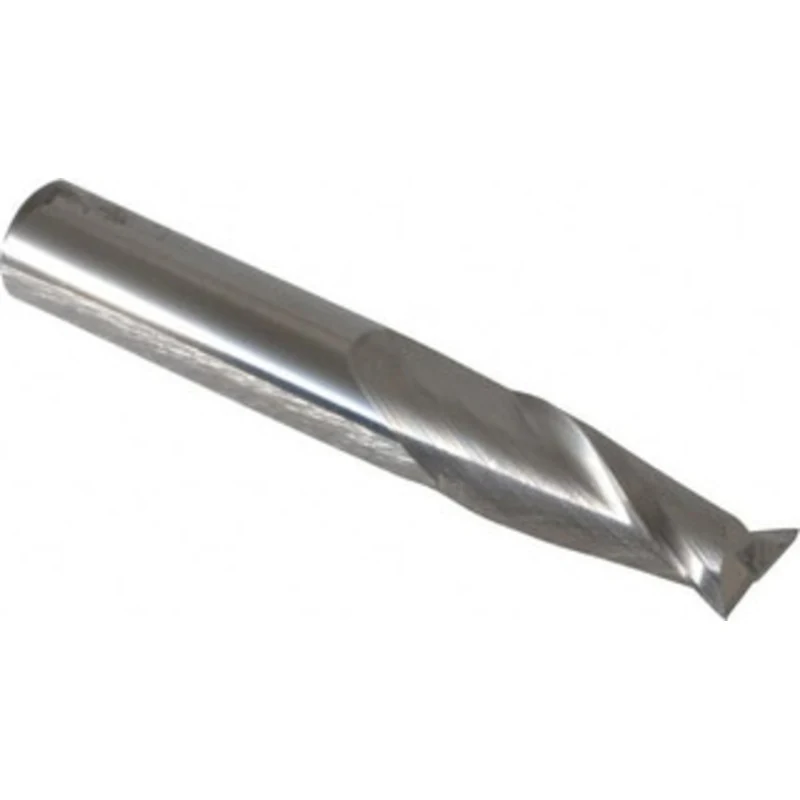 KYOCERA SGS 3/8, 7/8 LOC, 3/8 Shank Diam, 2-1/2 OAL, 2 Flute, Solid Carbide Square End Mill Single End, Uncoated, Spi...